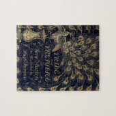 Antique Jane Austen Pride and Prejudice Peacock Legpuzzel (Horizontaal)