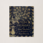 Antique Jane Austen Pride and Prejudice Peacock Legpuzzel (Verticaal)