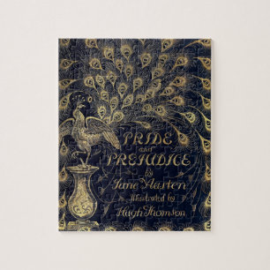 Antique Jane Austen Pride and Prejudice Peacock Legpuzzel