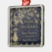 Antique Jane Austen Pride and Prejudice Peacock Metalen Ornament (Links)