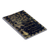 Antique Jane Austen Pride and Prejudice Peacock Notitieboek (Rechterzijde)