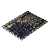 Antique Jane Austen Pride and Prejudice Peacock Notitieboek (Linkerzijde)