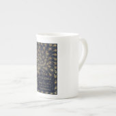 Antique Jane Austen Pride and Prejudice Peacock Porselein Kop (Voorkant rechts)