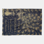 Antique Jane Austen Pride and Prejudice Peacock Theedoek (Horizontaal)