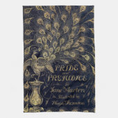 Antique Jane Austen Pride and Prejudice Peacock Theedoek (Verticaal)