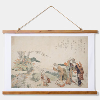 Antique Japanese Ukiyo-e Tapestry - Classical  Hangend Wandkleed