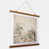 Antique Japanese Ukiyo-e Tapestry - Classical  Hangend Wandkleed (Gebogen)