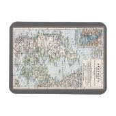 Antique kaart van Denemarken, Danmark in het Deens Magneet (Horizontaal)