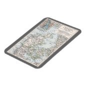 Antique kaart van Denemarken, Danmark in het Deens Magneet (Linkerzijde)