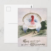 Antique Kerstmis Turkije Briefkaart (Voorkant / Achterkant)