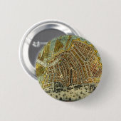 Antique Map of Amsterdam, Holland aka Netherlands Ronde Button 5,7 Cm (Voorkant /achterkant)