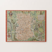 Antique Map of Madrid Spain Legpuzzel (Horizontaal)