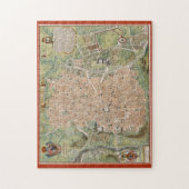 Antique Map of Madrid Spain Legpuzzel (Verticaal)