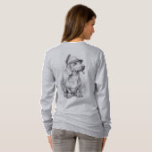 Antique Marble Dachshund T-shirt (Achterkant volledig)