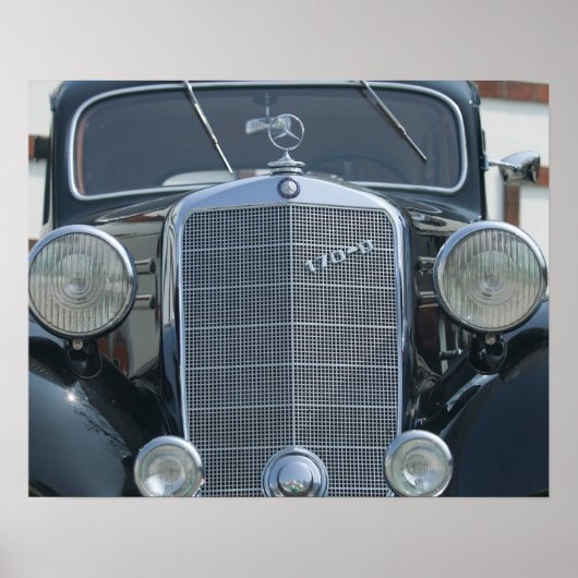 antique mercedes 2 poster (Voorkant)