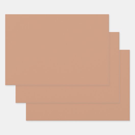 Antique messing (effen kleur) inpakpapier vel (Set)