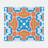Antique Mexican talavera ceramic. Zamelvintage Fleece Deken (Voorkant (Horizontaal))
