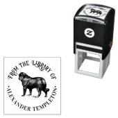 Antique Newfoundland #1 Tekenbibliotheek Boeknaam Zelfinktende Stempel (In situ)