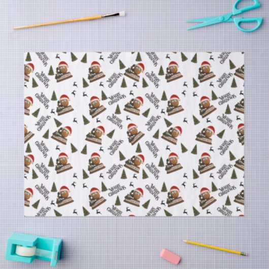 Antique Nut Christmas Wrapping Paper Tissuepapier (Craft)