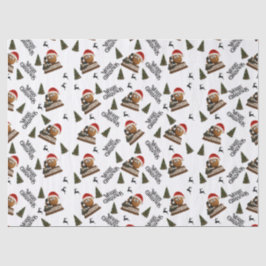 Antique Nut Christmas Wrapping Paper Tissuepapier