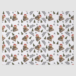 Antique Nut Christmas Wrapping Paper Tissuepapier