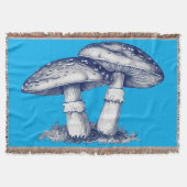 Antique of mushroom drawing deken (Voorkant)