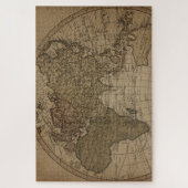 Antique Old World Map Sepia Gift Legpuzzel (Verticaal)