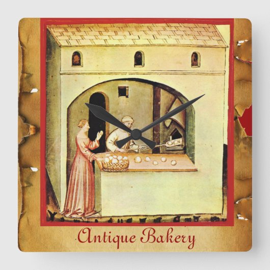 ANTIQUE OVEN  BAKER ,BAKERY BREAD SHOP VIERKANTE KLOK (Voorkant)