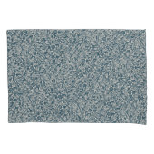 Antique Pattern of Worn out Leaves Blue Background Kussensloop (Voorkant-Links)