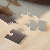 Antique Plate of Waffles with Strawberries Legpuzzel (Zijkant)