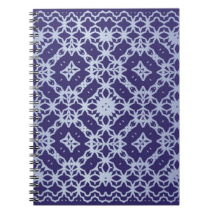 Antique portuguese azulejo ceramic. Designgrafiek Notitieboek