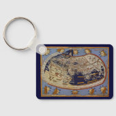Antique Ptolemaic World Map, Johannes of Arnsheim Sleutelhanger (Achterkant)