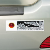 ANTIQUE REIZEN, ROBIJN BUMPERSTICKER (Op auto)