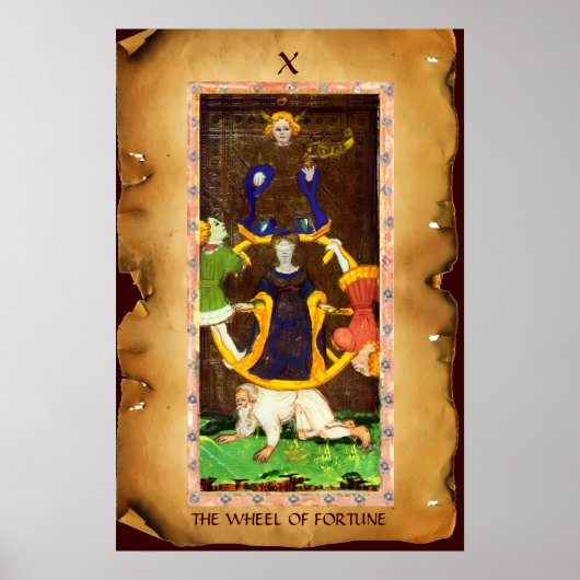 ANTIQUE RENAISSANCE TAROTS 10/HET WIEL VAN FORTUIN POSTER (Voorkant)