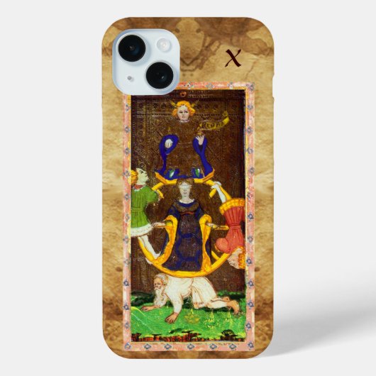 ANTIQUE RENAISSANCE TAROTS 10 / RAD VAN FORTUIN Case-Mate iPhone CASE (Achterkant)