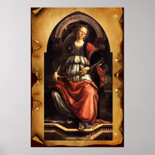 ANTIQUE RENAISSANCE TAROTS 11/ STERKTE Parchment Poster