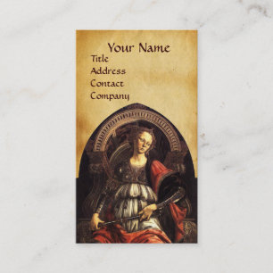 ANTIQUE RENAISSANCE TAROTS 11  STERKTE PERKAMENT VISITEKAARTJE