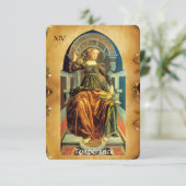 ANTIQUE RENAISSANCE TAROTS 14  / TEMPERANCE AANKONDIGING (Staand voorkant)