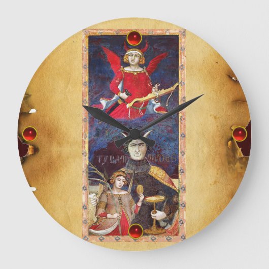 ANTIQUE RENAISSANCE TAROTS 15 /THE DEVIL GROTE KLOK (Voorkant)