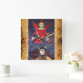 ANTIQUE RENAISSANCE TAROTS 15 /THE DEVIL VIERKANTE KLOK (Huis)