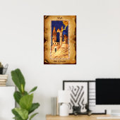 ANTIQUE RENAISSANCE TAROTS 16 / DE TOREN POSTER (Thuiskantoor)