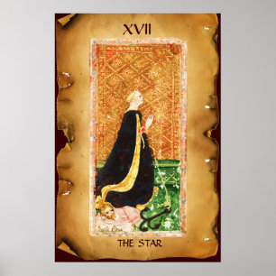 ANTIQUE RENAISSANCE TAROTS 17 / DE STER (HOOP) POSTER