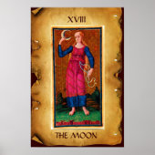 ANTIQUE RENAISSANCE TAROTS 18 / DE MAAN POSTER (Voorkant)