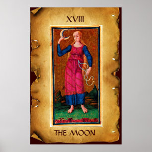 ANTIQUE RENAISSANCE TAROTS 18 / DE MAAN POSTER