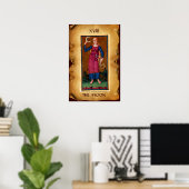 ANTIQUE RENAISSANCE TAROTS 18 / DE MAAN POSTER (Thuiskantoor)