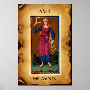ANTIQUE RENAISSANCE TAROTS 18 / DE MAAN POSTER