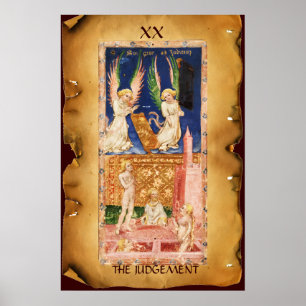 ANTIQUE RENAISSANCE TAROTS 20 / HET OORDEEL POSTER