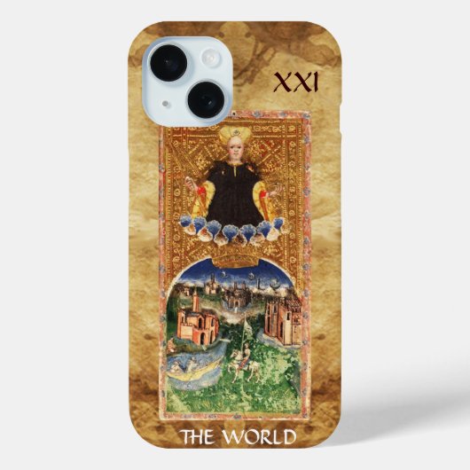 ANTIQUE RENAISSANCE TAROTS 21 / DE WERELD Case-Mate iPhone CASE (Achterkant)