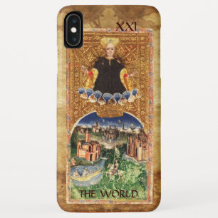 ANTIQUE RENAISSANCE TAROTS 21 / DE WERELD iPhone XS MAX HOESJE