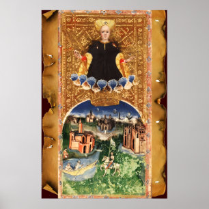 ANTIQUE RENAISSANCE TAROTS 21 / DE WERELD POSTER